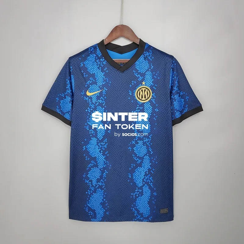 Inter Milan Retro Soccer Jersey Home Custom Shirt 2021/22 - Image 4