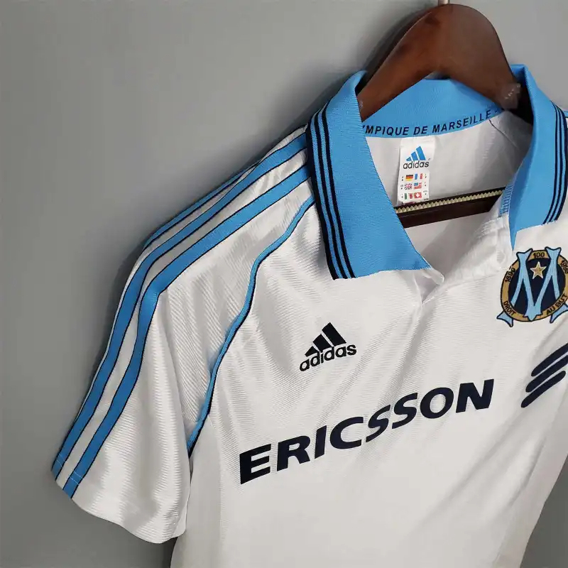 Marseille Retro Soccer Jersey Home Custom Shirt 1998-99 - Image 6