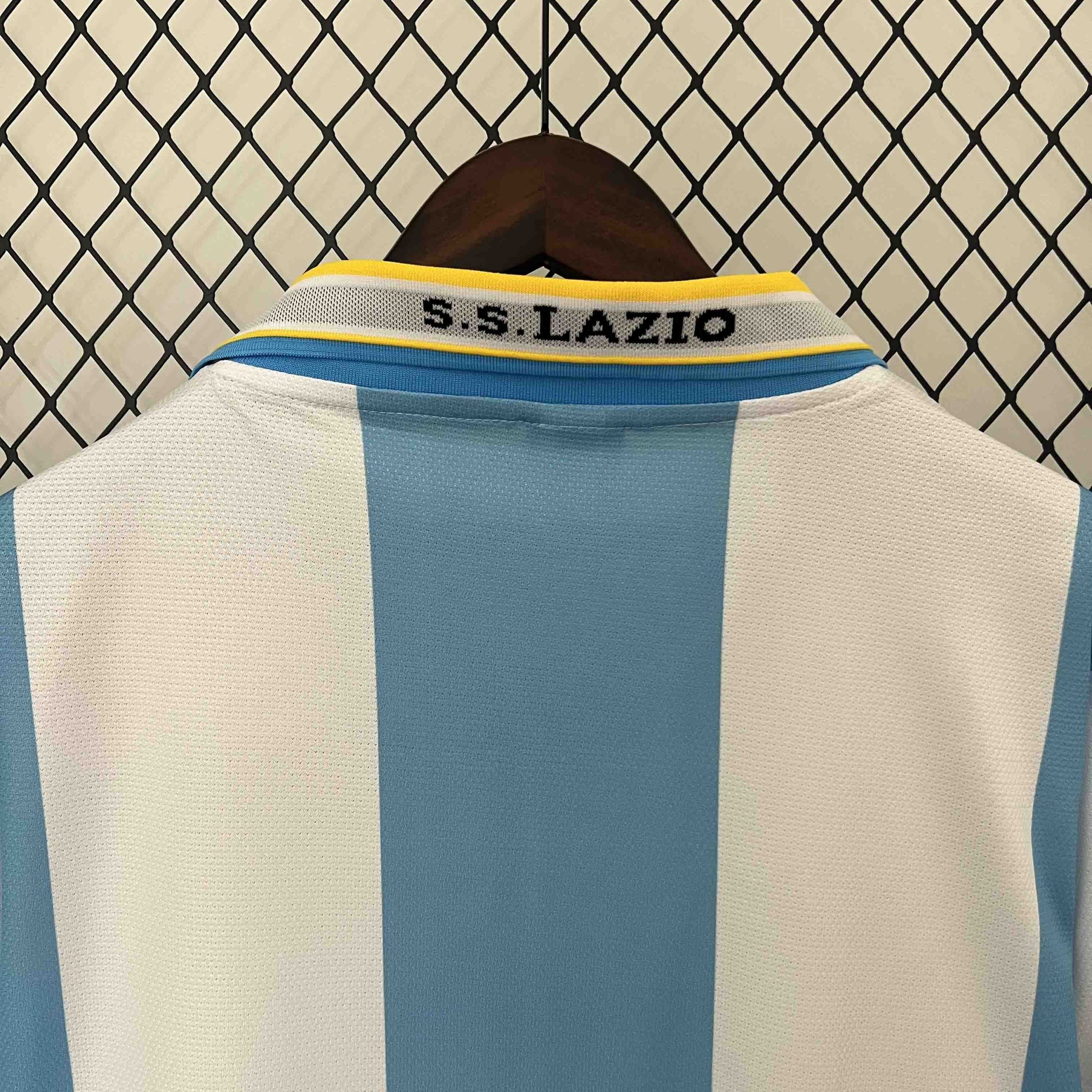 Lazio Retro Soccer Jersey Home Custom Shirt 1999-00 - Image 3