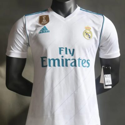 Real Madrid Retro Jersey Home Soccer Shirt 2017/18