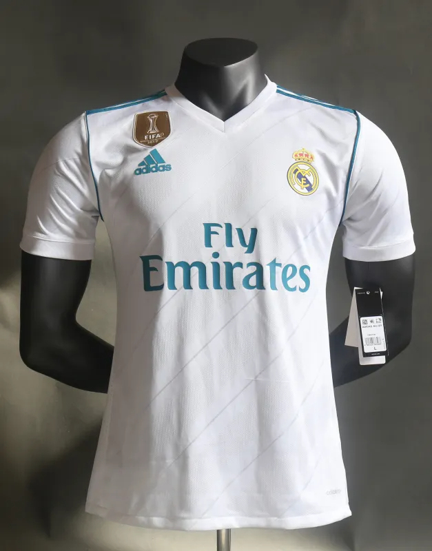 Real Madrid Retro Jersey Home Soccer Shirt 2017/18