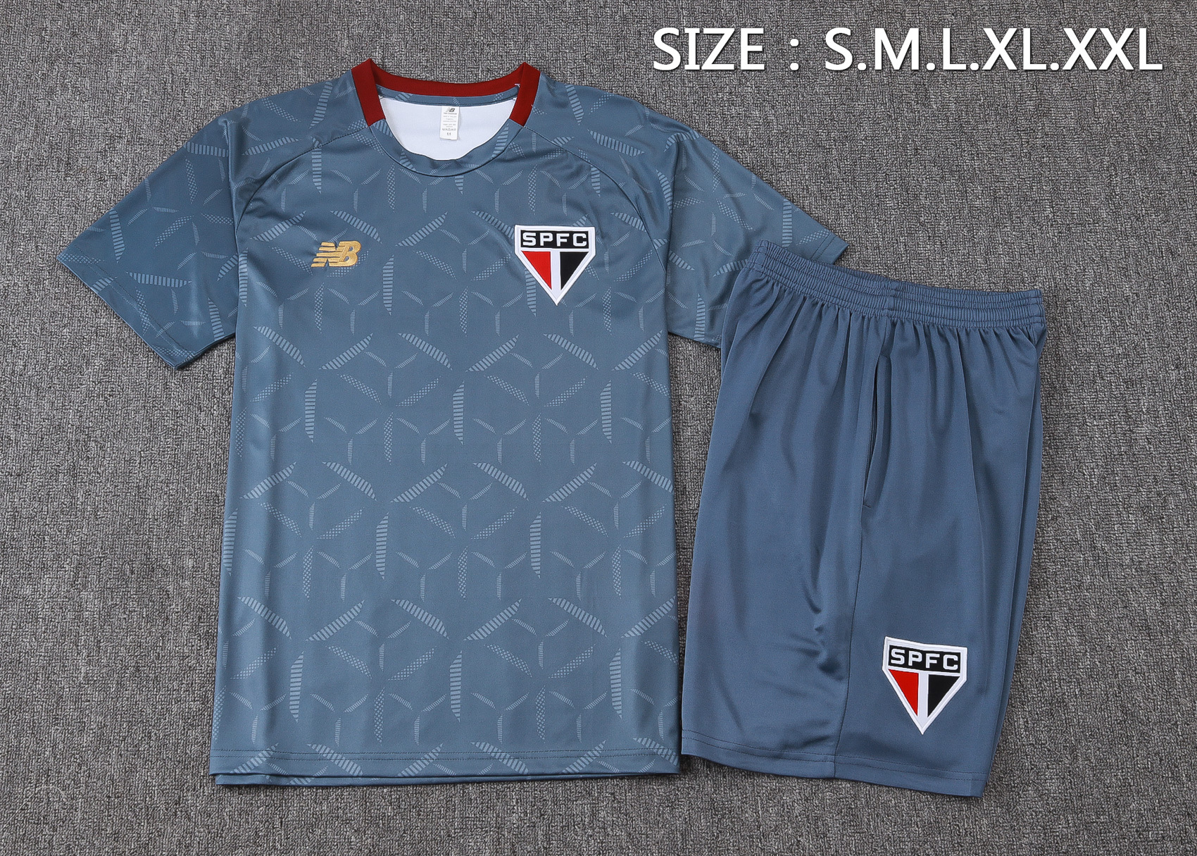 Sao Paulo FC Training Jersey Kit Gray 2025 - Image 3