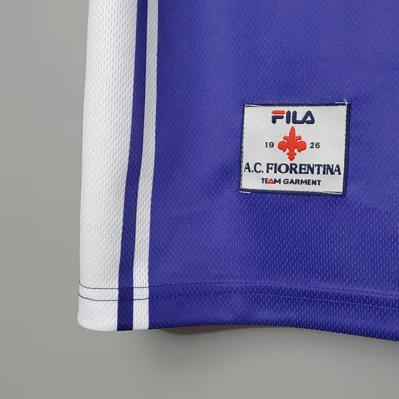 Fiorentina Retro Soccer Jersey Home Custom Shirt 1999/00 - Image 5