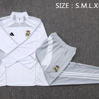 Alternative view of Real Madrid Training Kit (Sweatshirt+Pants) White 2025/26