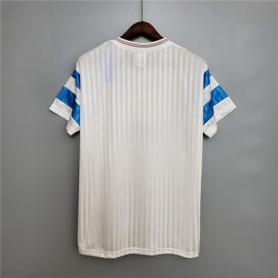 Alternative view of Marseille Retro Soccer Jersey Home Custom Shirt 1989-91