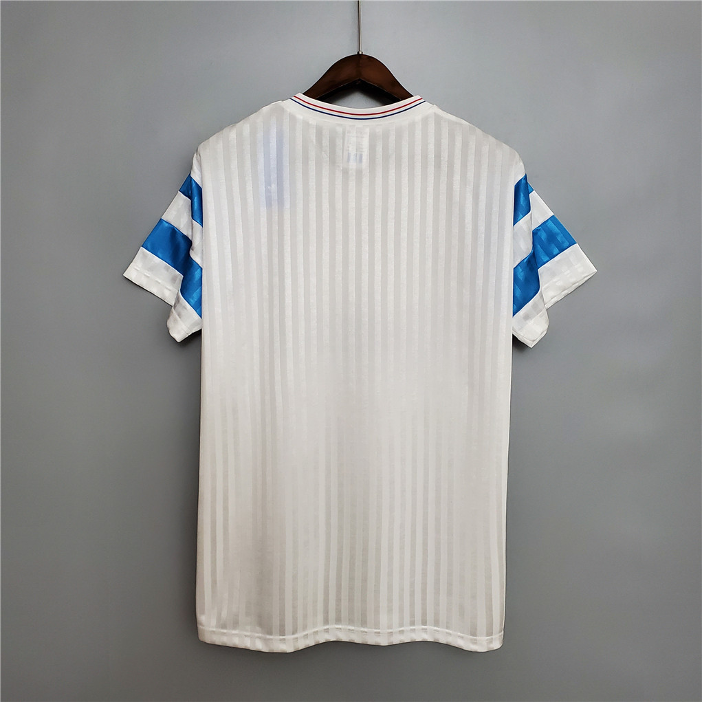 Marseille Retro Soccer Jersey Home Custom Shirt 1989-91 - Image 2