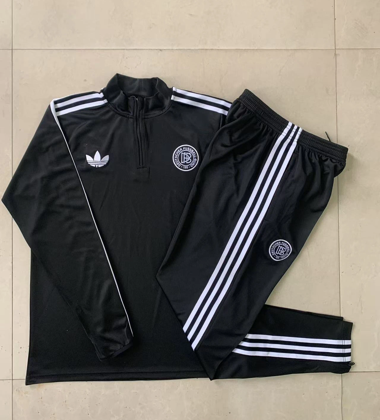 Kids Germany Training Kit (Sweatshirt+Pants) Black 2025 - 125th Anniversary