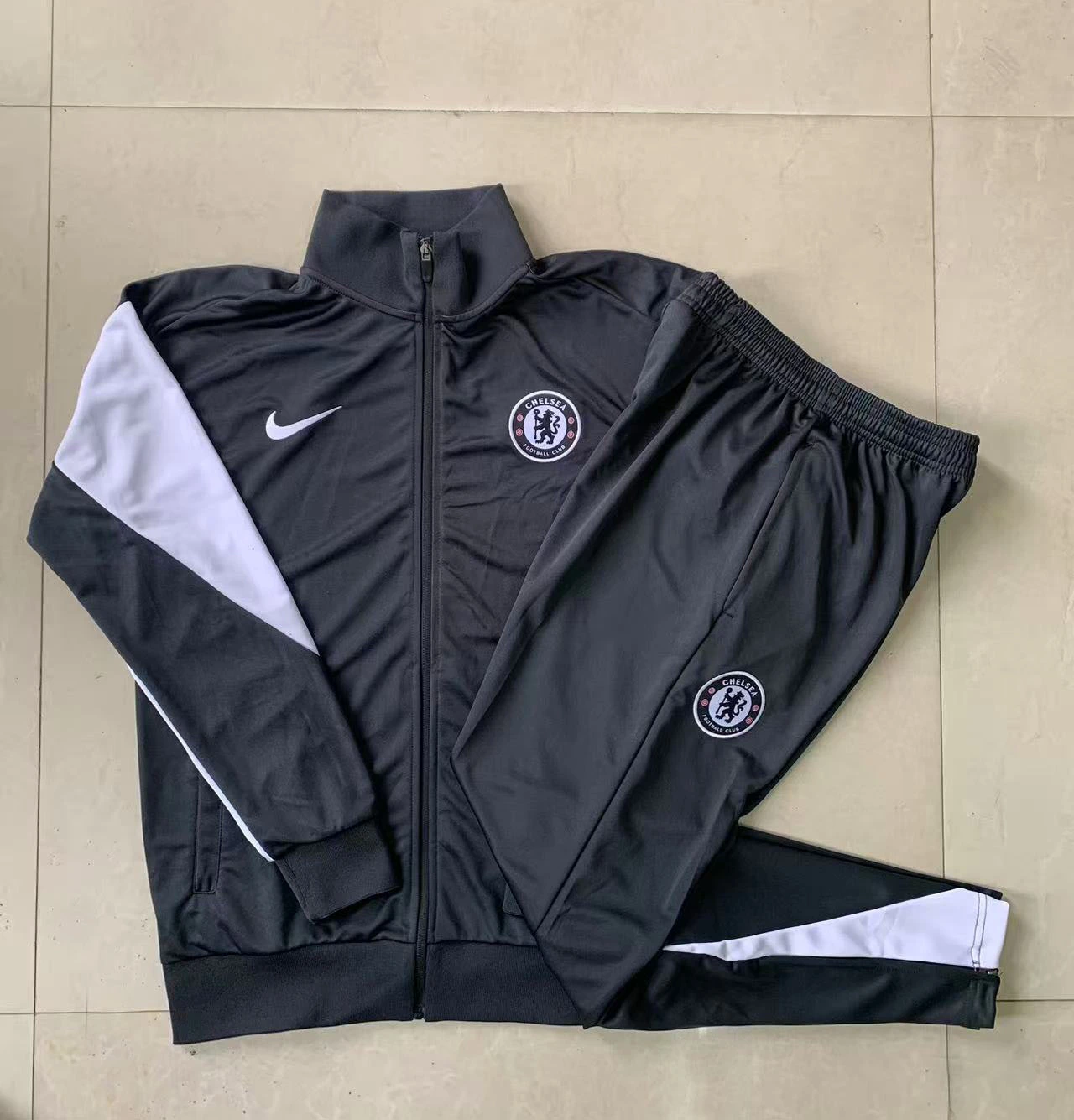 Kids Chelsea Training Kit (Jacket+Pants) Deep Grey 2025/26 - Image 2