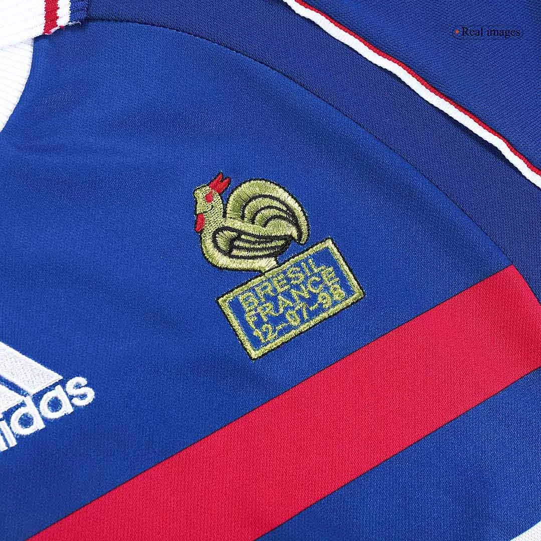 France Retro Soccer Jersey Home Custom Shirt 1998 - Image 5
