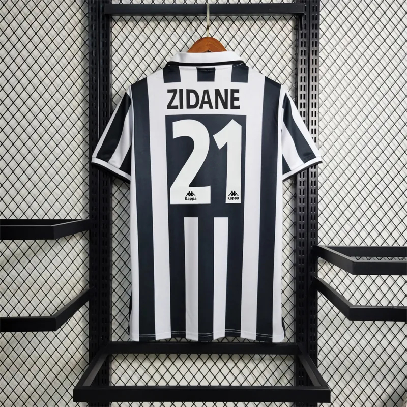 Zidane 21# Juventus Retro Soccer Jersey Home Shirt 1995-97