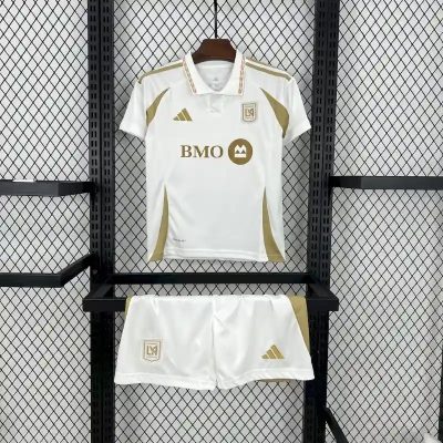 Los Angeles FC Soccer Jersey Away Kids Kit Jersey+Shorts 2025