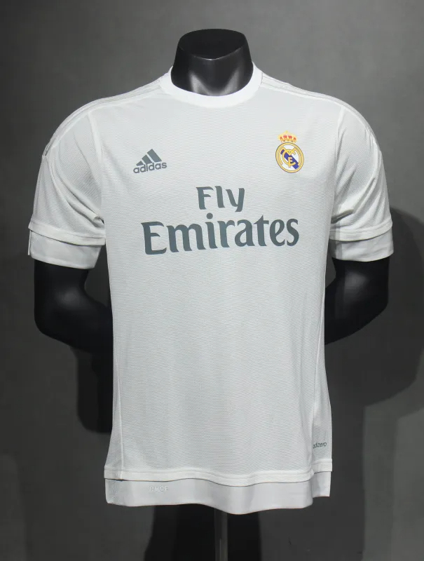 Real Madrid Retro Jersey Home Soccer Shirt 2015/16
