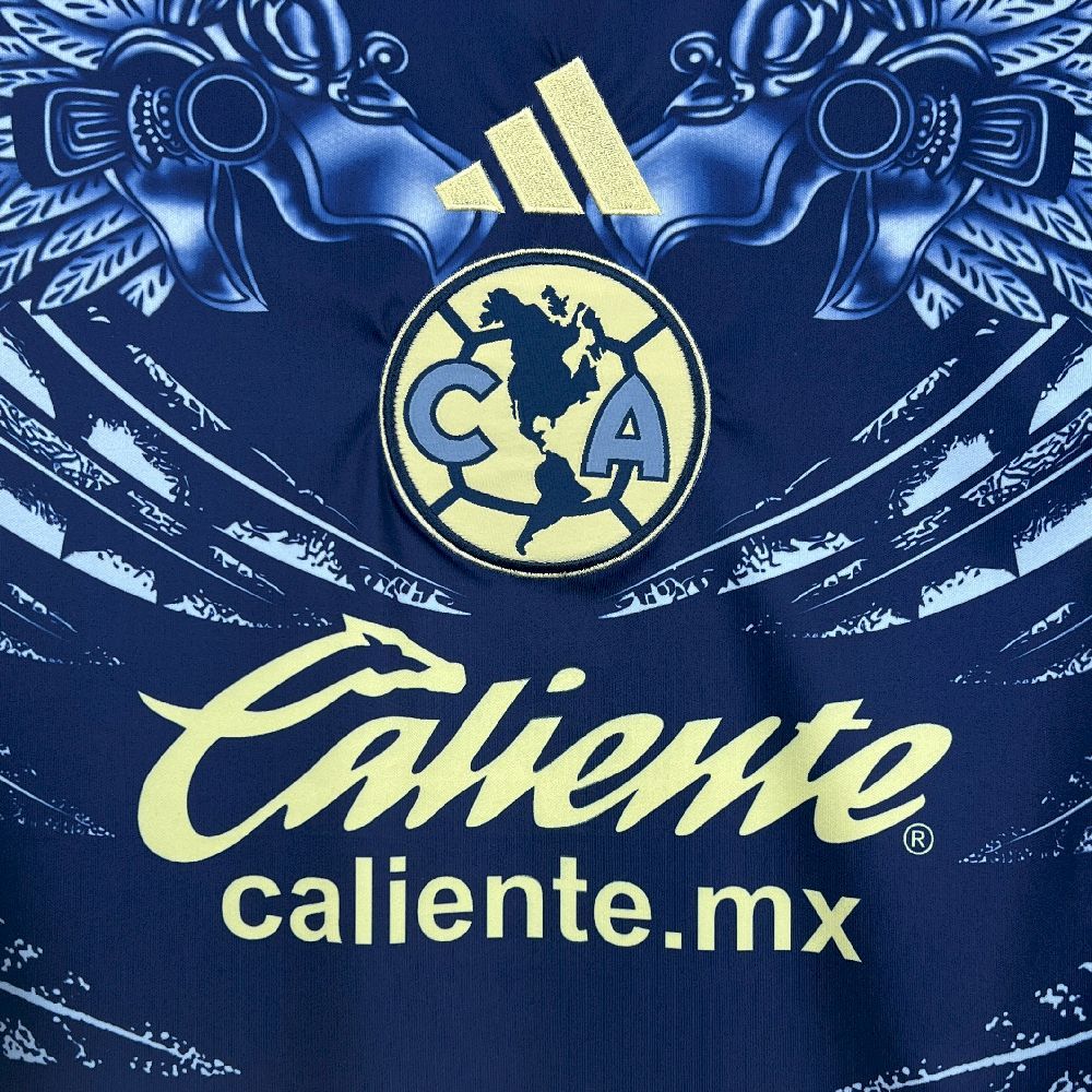 Club America Soccer Jersey Away Long Sleeve Custom Shirt 2025/26 - Image 5