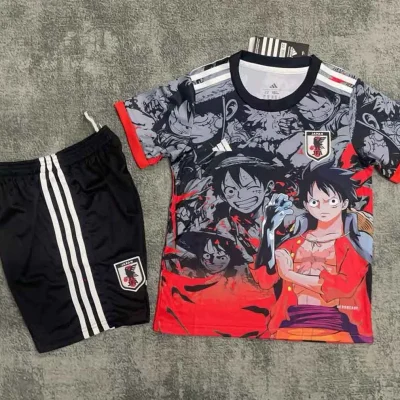 Japan Soccer Jersey One Piece Special Edition Kids Kit Jersey+Shorts 2025