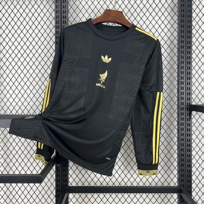 Mexico Gold Cup Black Special Long Sleeve Soccer Jersey Custom Shirt 2025