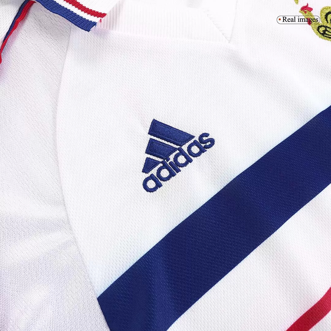 France Retro Soccer Jersey Away Custom Shirt World Cup 1998 - Image 3