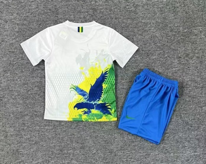 Brazil Special Edition Soccer Uniform Kids Kit Jersey+Shorts 2025 - Image 2
