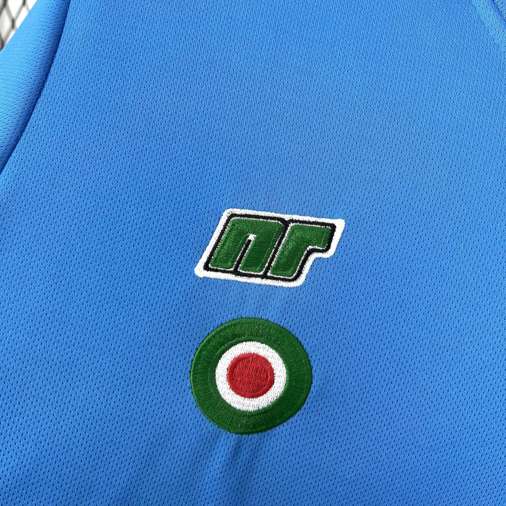 Napoli Retro Soccer Jersey Home Custom Maradona Shirt 1987-88 - Image 3