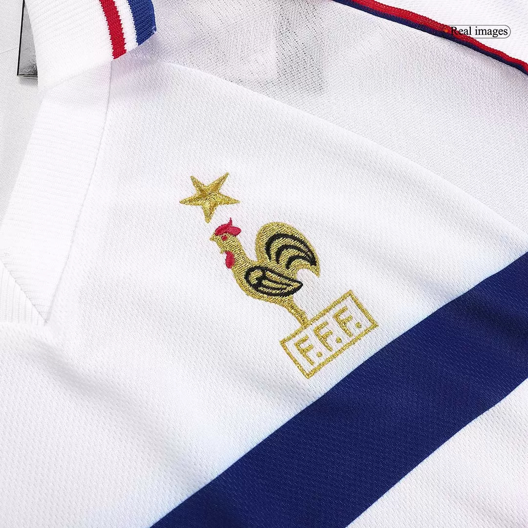 France Retro Soccer Jersey Away Custom Shirt World Cup 1998 - Image 5