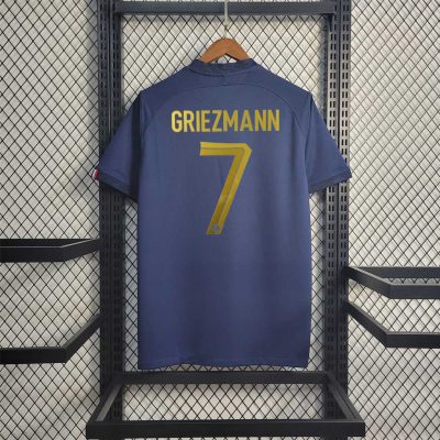 Alternative view of France Retro Soccer Jersey Home Custom Shirt World Cup 2022