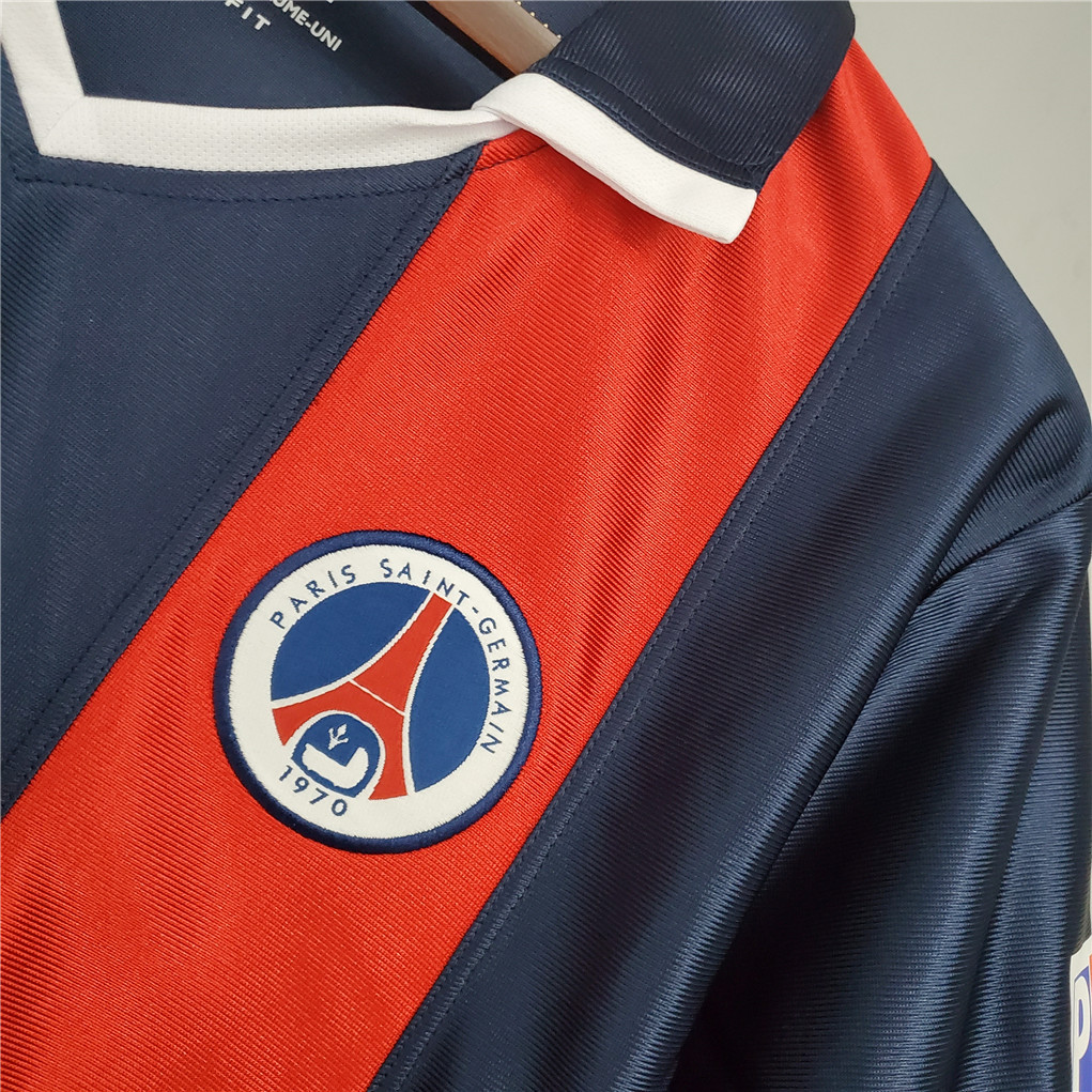 PSG Retro Jersey Home Soccer Shirt 2001/02 - Image 6