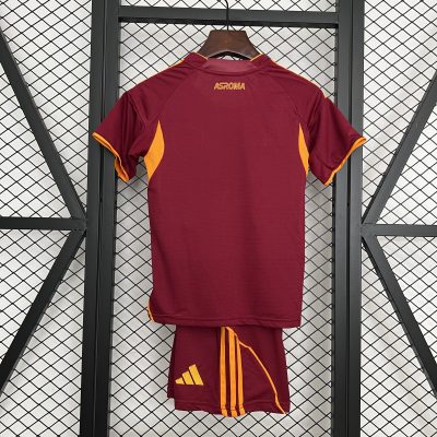 Alternative view of Roma Soccer Jersey Home Kids Kit Jersey+Shorts 2025/26