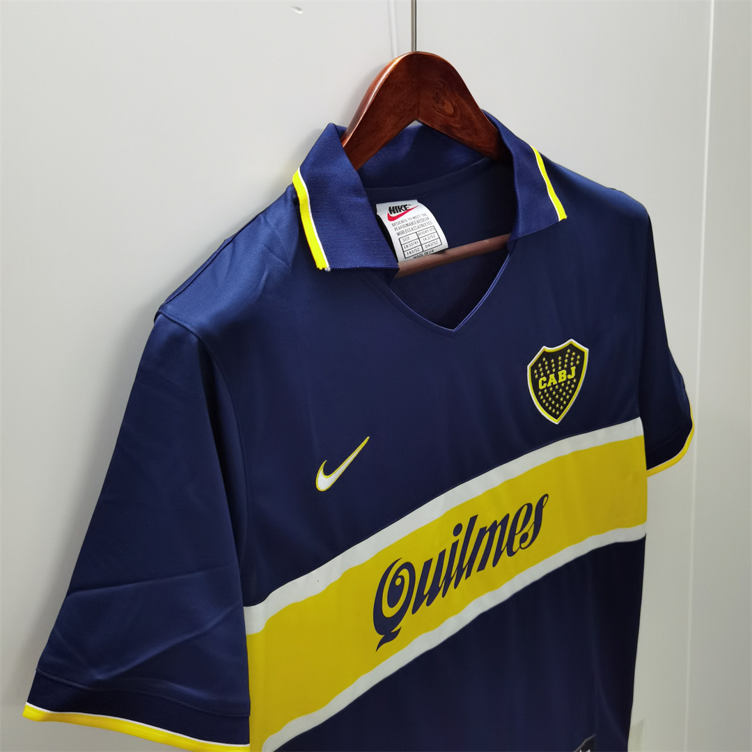 Boca Juniors Retro Soccer Jersey Home Custom Shirt 1996/97 - Image 3
