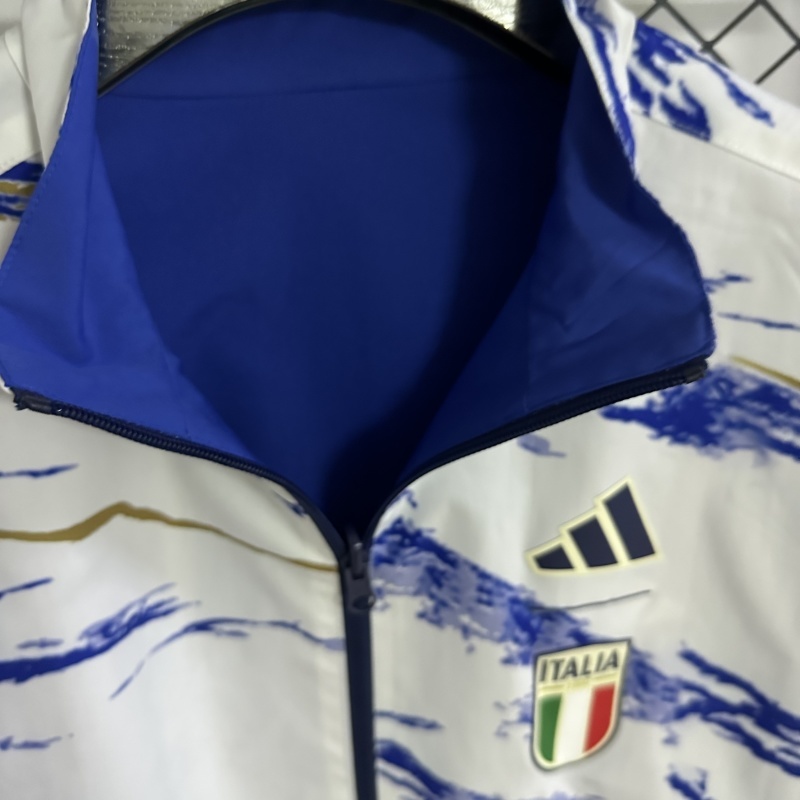 Italy Reversible Double-Sides Windbreaker Jacket Blue&White 2025 - Image 3