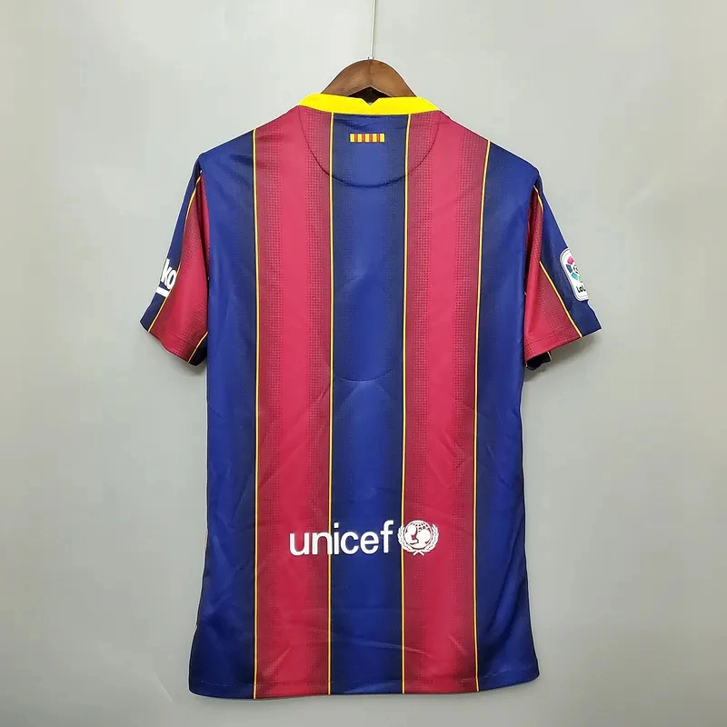 Barcelona Retro Jersey Home Soccer Shirt 2020-21 - Image 2
