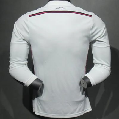 Alternative view of Real Madrid Retro Jersey Home Long Sleeve Soccer Shirt 2014/15