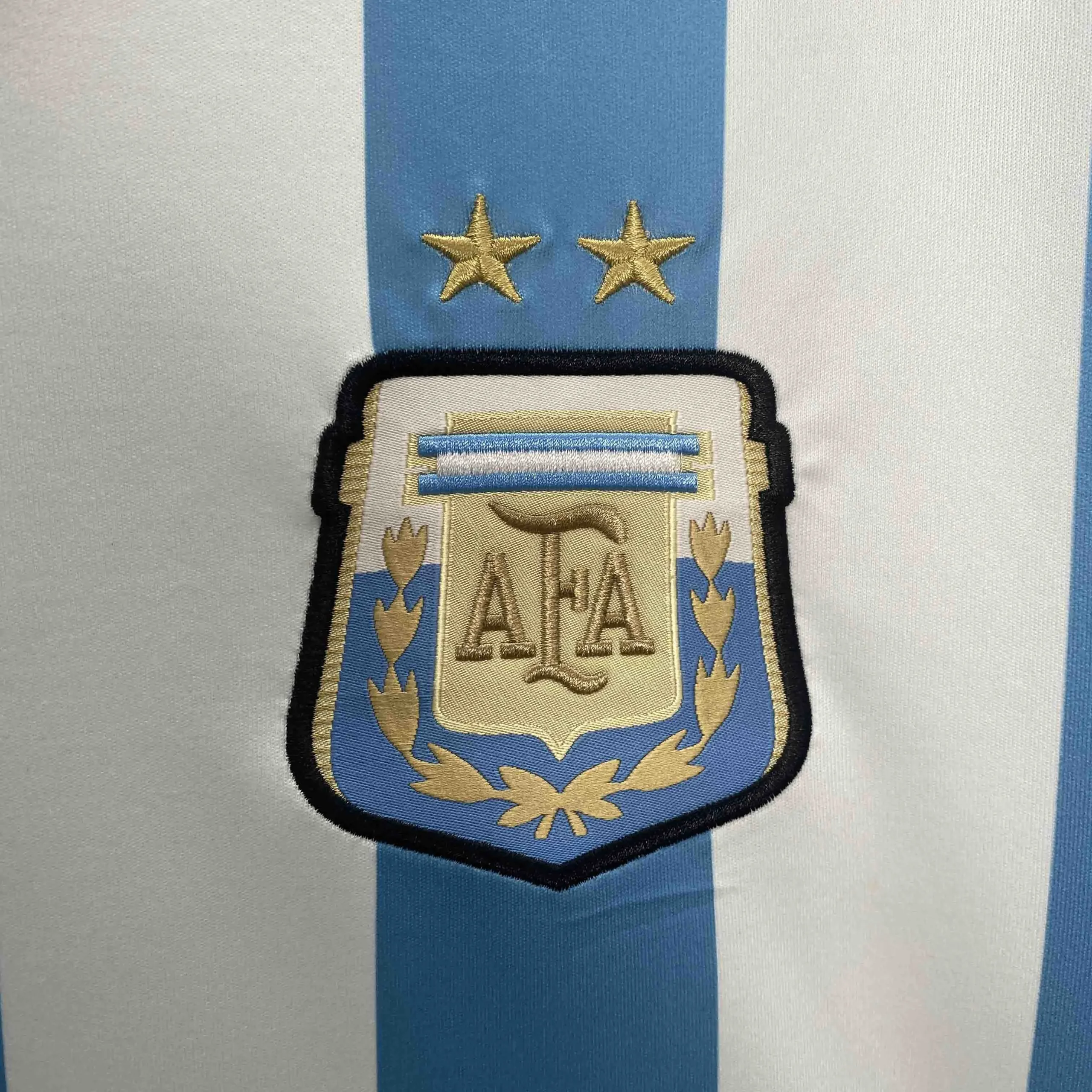 Argentina Retro Jersey Custom Home Football Jersey 2014 - Image 6