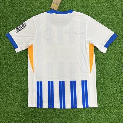 Alternative view of Brighton & Hove Albion Football Jersey Home Custom Shirt 2024/25
