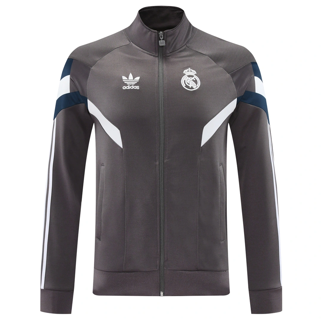 Real Madrid Training Kit (Jacket+Pants) Gray 2024/25 - Image 3