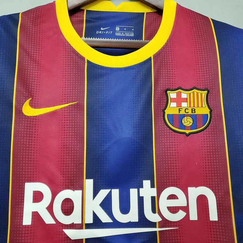 Barcelona Retro Jersey Home Soccer Shirt 2020-21 - Image 3