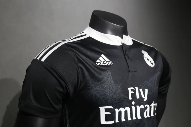 Real Madrid Retro Jersey Third Away Soccer Shirt 2014/15 - Image 3