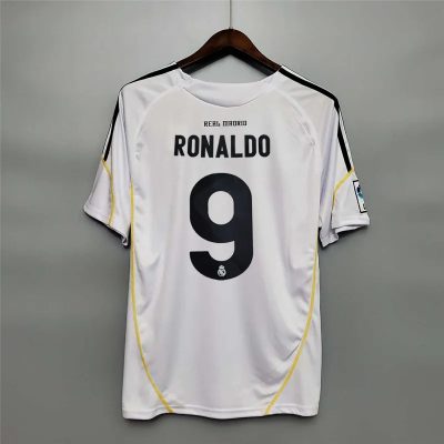Ronaldo #9 Real Madrid Retro Jersey Home Soccer Shirt 2009/10