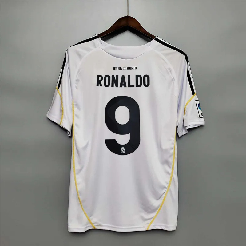 Ronaldo #9 Real Madrid Retro Jersey Home Soccer Shirt 2009/10