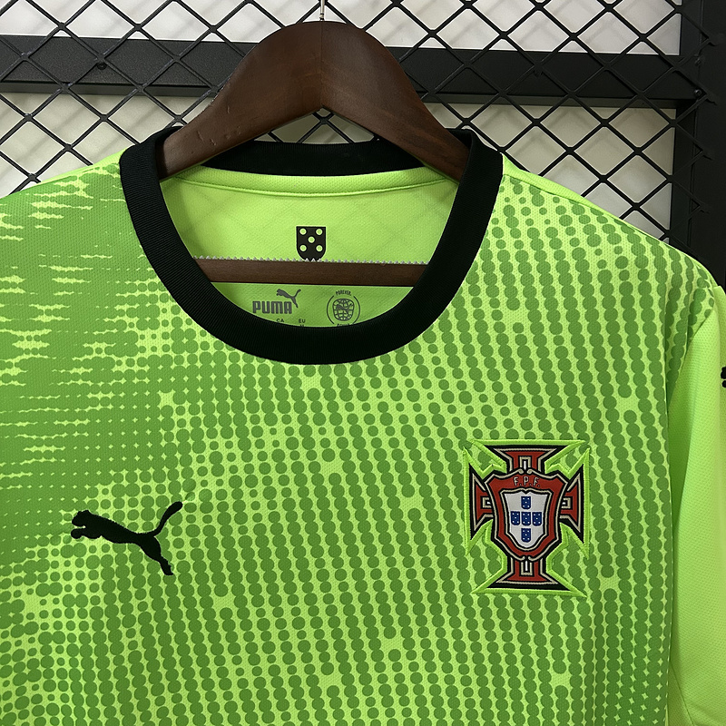 Portugal Soccer Jersey Green Goalkeeper Custom Shirt 2025 - Image 3