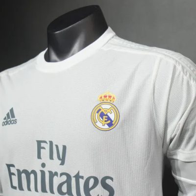 Alternative view of Real Madrid Retro Jersey Home Long Sleeve Soccer Shirt 2015/16