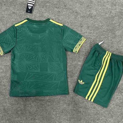 Alternative view of Mexico Green Special Soccer Jersey Kids Kit Jersey+Shorts 2025