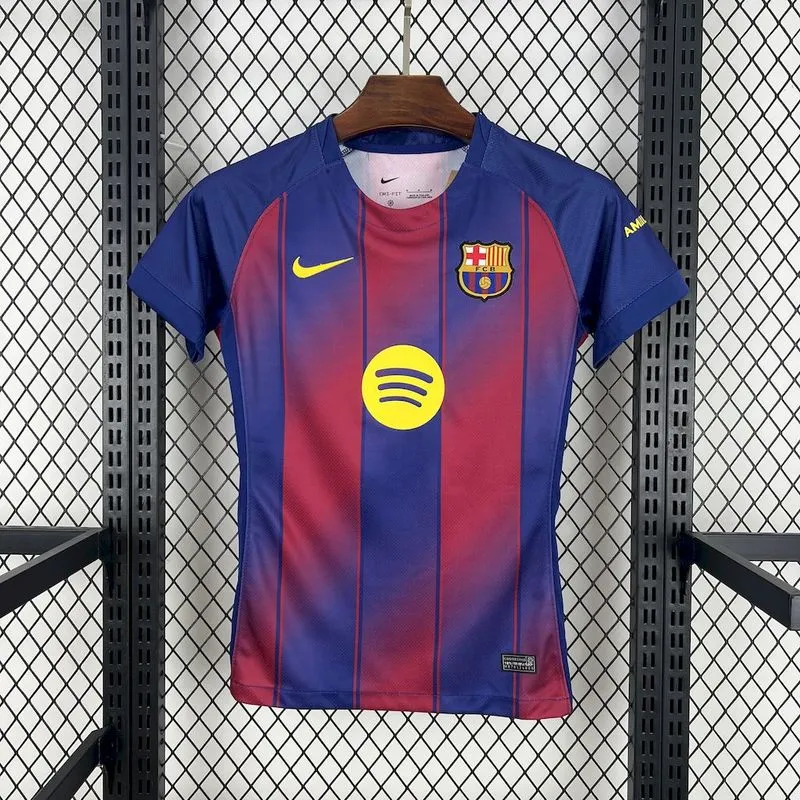Barcelona Home Women's Soccer Jersey Custom Shirt 2025/26