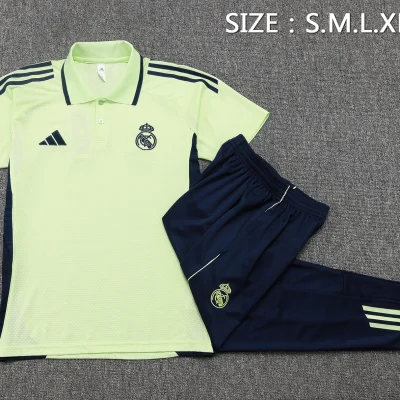 Alternative view of Real Madrid Training Kit (Polo+Pants) Green 2025/26