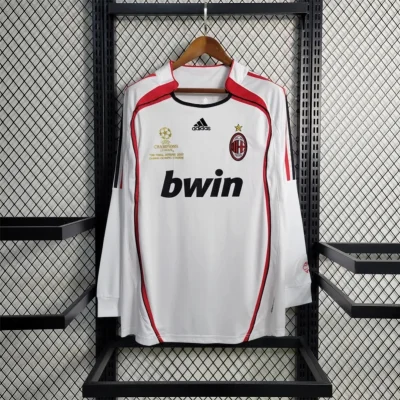 AC Milan Retro Soccer Jersey Away UCL Final Long Sleeve Custom Shirt 2006/07