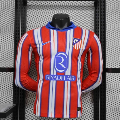 Soccer Jersey Atletico Madrid Home Long Sleeve Shirt 2024/25