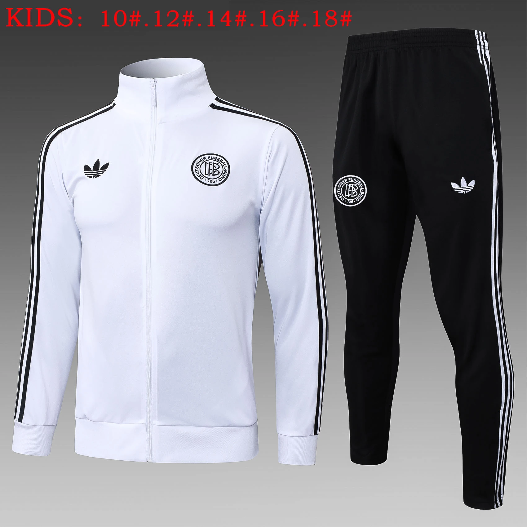 Kids Germany Training Kit (Jacket+Pants) White 2025 - 125th Anniversary