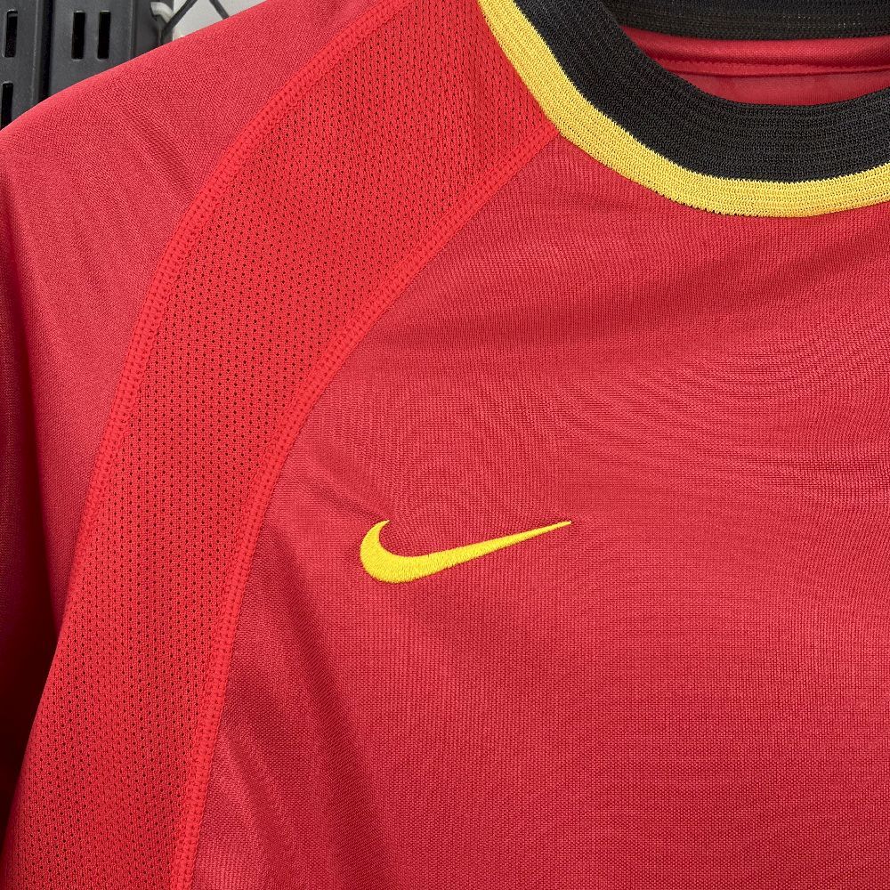 Belgium Retro Soccer Jersey Home Custom Shirt 2000 - Image 5