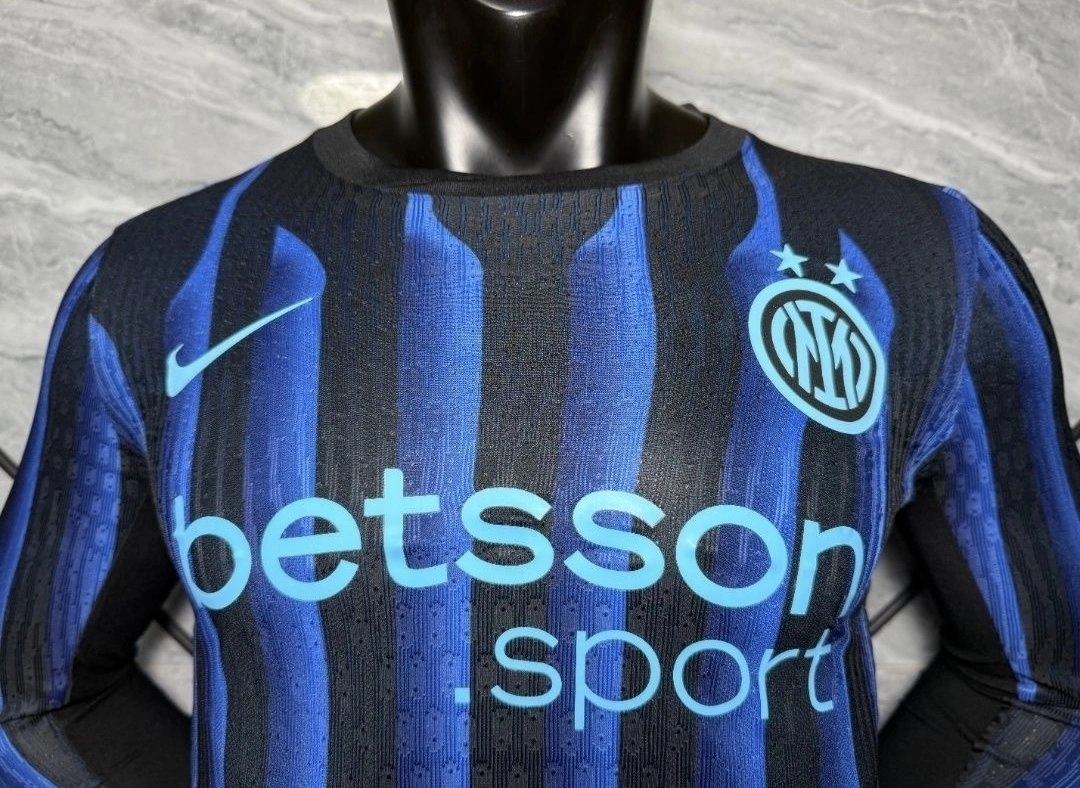Soccer Jersey Inter Milan Home Long Sleeve Shirt 2025/26 - Image 3