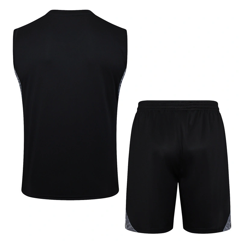 Real Madrid Sleeveless Training Kit Black 2025/26 - Image 2