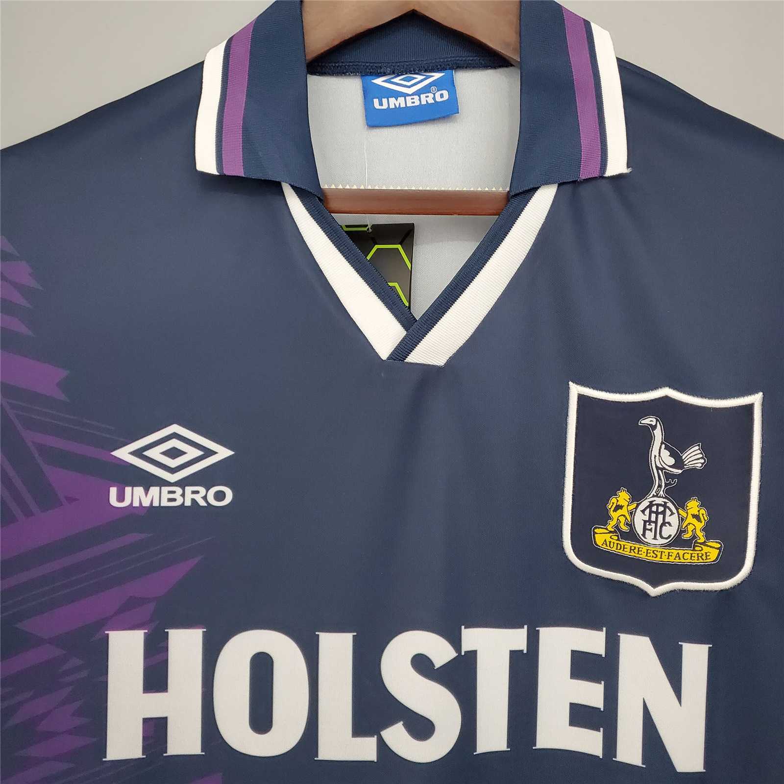 Tottenham Hotspur Retro Football Jersey Away Custom Shirt 1994/95 - Image 3