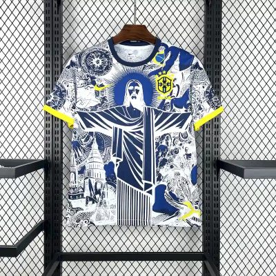 Brazil Soccer Jersey Jesus Special Edition Custom Shirt 2025